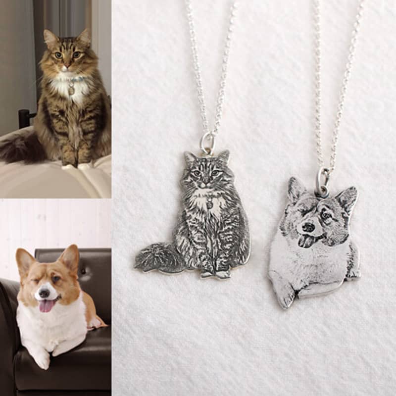Custom Pet Photo 925 Sterling Silver Necklace 6